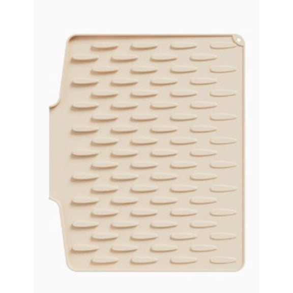 1 piece - Sloping Drain Mat (Water Drop Pattern) - Thickened - Countertop Sloping Guide Silicone Drain Mat, Kitchen Insulation and Drying Mat, Thickened Mat, Non-slip Cutting Board Mat