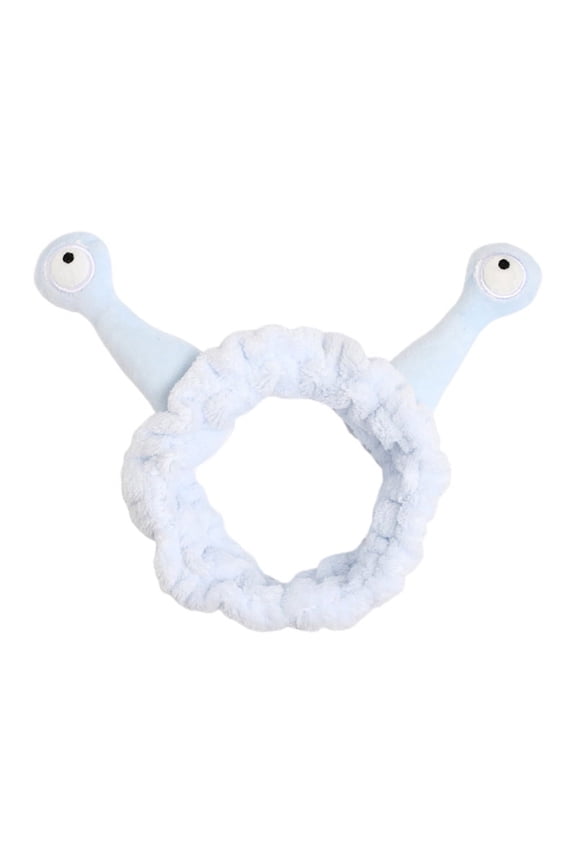 (1 piece) Snail funny headband, face wash, makeup, headband-blue
