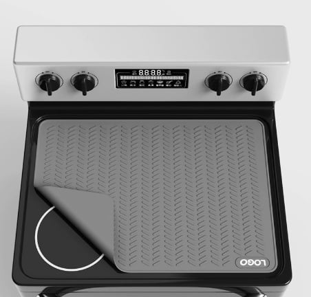 1 piece - Twill stove mat 71*50 (28in*20in) - Silicone stove mat, heat-insulating, induction cooker top cover protector, non-slip tableware drying mat, stovetop drain mat