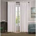 1 piece faux silk solid curtain drapes semi sheer see thru panels with