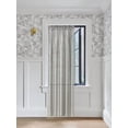 thumbnail image 1 of Gorgeous Home Linen 1 PC Solid Semi Sheer Faux Silk Rod Pocket Curtain Window Panel for any Room 55" Wide X 84"Long Silver Gray Color, 1 of 5