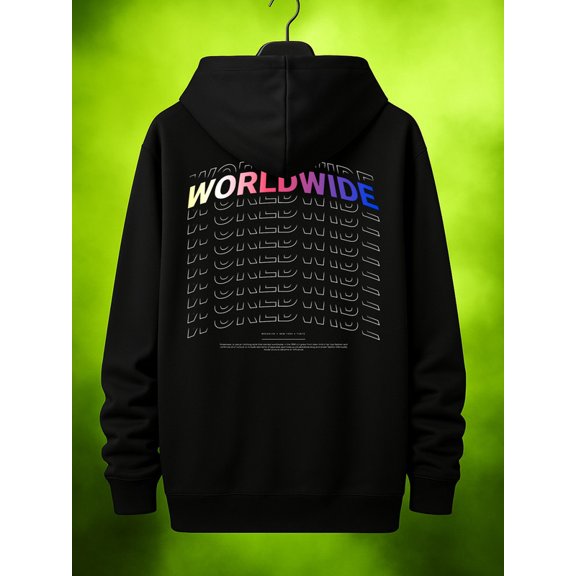 1 piece graphic hoodies graphic hoodies mens regular fit black All-Season Fitness Top, Sleek Sporty Look, Durable Sportswear Perfect for Fall & Winter autumn graphic spring comfortable Christmas str