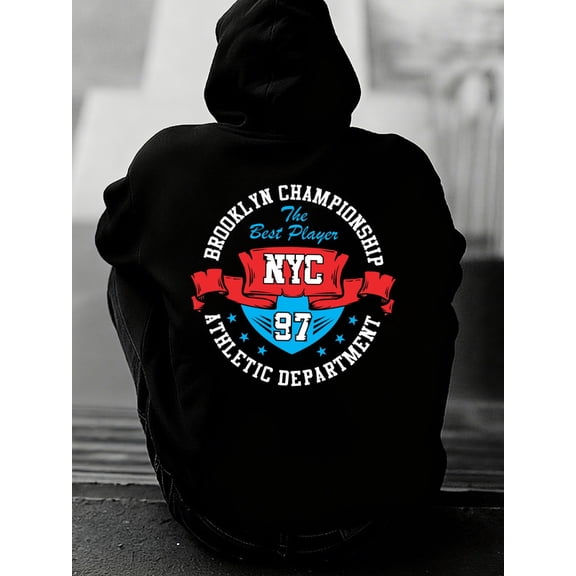 1 piece hoodies & sweatshirt sweatshirt men's sweater hoodie black Breathable stretch fabric, crew neck long sleeve sweatshirt suitable for autumn outdoor sports and casual wear Casual Solid Basic H
