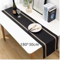 thumbnail image 1 of 1 piece (mat only) table runner oil-proof PVC hotel restaurant non-slip Nordic light luxury waterproof, 1 of 2
