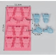 1 piece nine-hole pastry square silicone mold cake mold handmade soap mold glue mold Multifunctional food mold