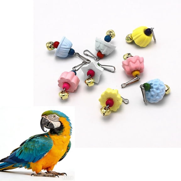 1 piece of bird beak grinding calcium stone,parrot beak grinding stone,mineral stone chewing toy,used for grinding beaks and trimming long tails.