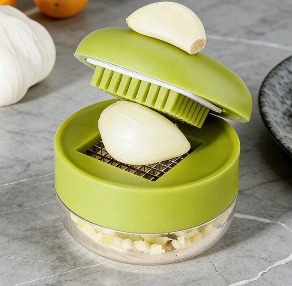 1 piece of garlic smasher, pressed garlic granules, manual garlic grinding, small minced garlic, household garlic mincer, mini garlic mincer