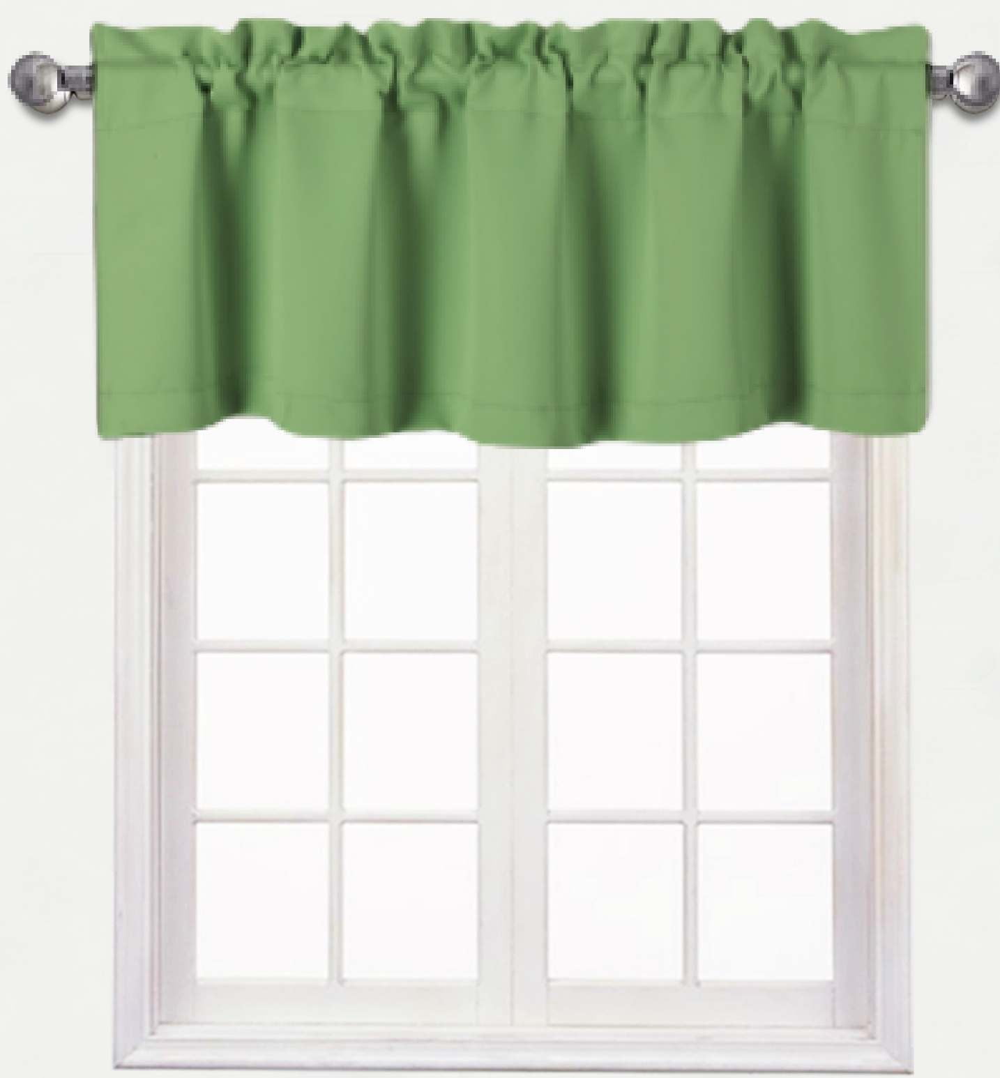 Image result for 1 piece sage green valance TVLO-18 blackout thermal tier window ...