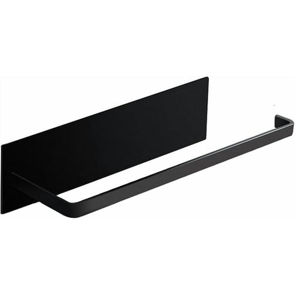 Hangfan magnetic tissue holder,black tissue rod holder,suitable for refrigerators, barbecue grills,grills,toolboxes, heavy-duty strong magnetic backboard,suitable for all roll tissue sizes