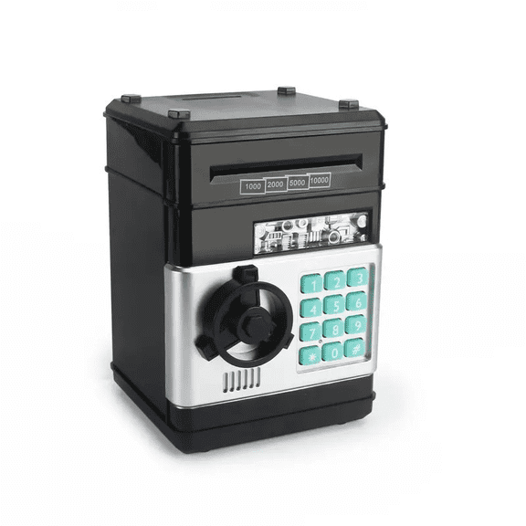 1 piggy Bank, large electronic piggy bank with protection, suitable for Girls and Boys, Piggy bank Cash Coin Bank ATM Bank, for Halloween, Christmas Gifts,