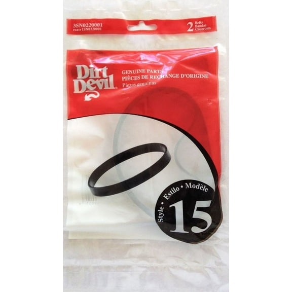1 pk Dirt Devil Style 15 Belt Part 3SN0220001