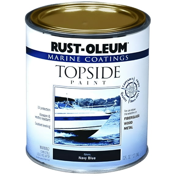 Rust-Oleum Topside Paint Gloss - Battleship Gray - 4 Pack, 1-Qt.