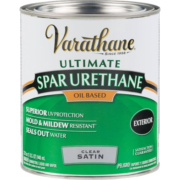 1-qt. Clear Satin Oil-Based Outdoor Spar Urethane (2-Pack)