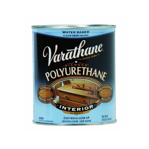 1-qt. Clear Semi-Gloss Water-Based Interior Polyurethane (2-Pack)