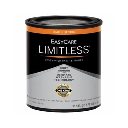 1 qt. EasyCare Limitless Interior Eggshell Paint & Primer, Pastel Base - Pack of 4