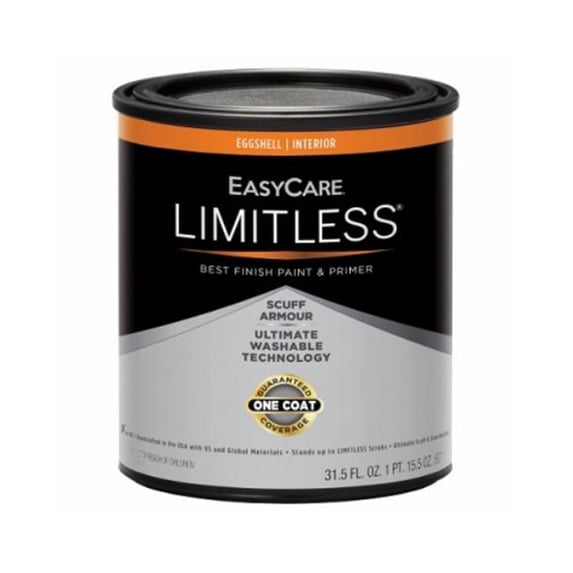 1 qt. EasyCare Limitless Interior Eggshell Paint & Primer, Pastel Base - Pack of 4