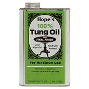 1 qt Hope Company 02002 Hope’s 100% Pure Tung Oil