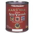 thumbnail image 1 of 1 qt McCloskey 7505 Clear Man O'war Marine Spar Varnish, Satin, 1 of 2