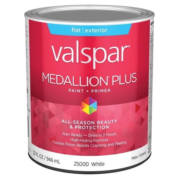 1 qt. Medallion Acrylic Latex House Trim Paint & Primer, White