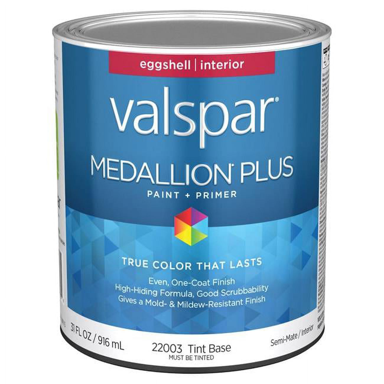 1 qt. Medallion Plus Acrylic Latex All Purpose Paint & Primer, Tint