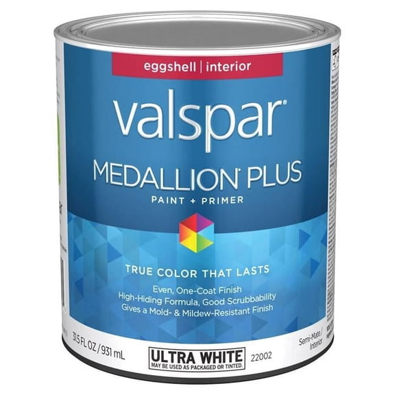 1 qt. Medallion Plus Acrylic Latex All Purpose Paint & Primer, White