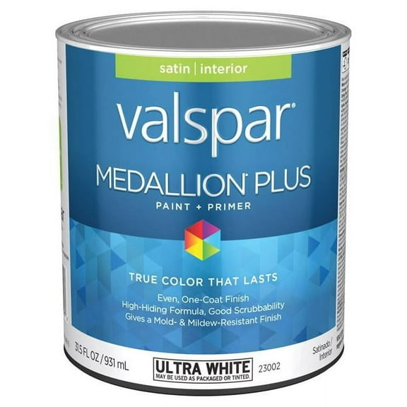 1 qt. Medallion Plus Acrylic Latex All Purpose Paint & Primer, White