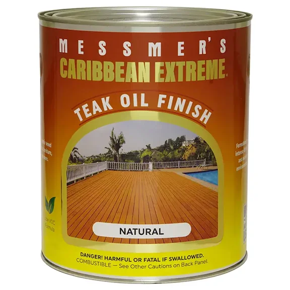 1 qt Messmers CE-500 Natural Caribbean Extreme Teak Oil Finish