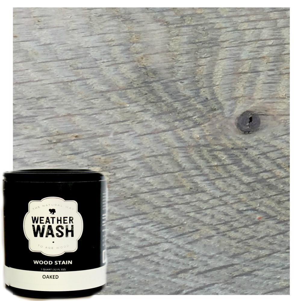Weatherwash 1-qt. Oaked Water-Based Wood Stain for Interior ...