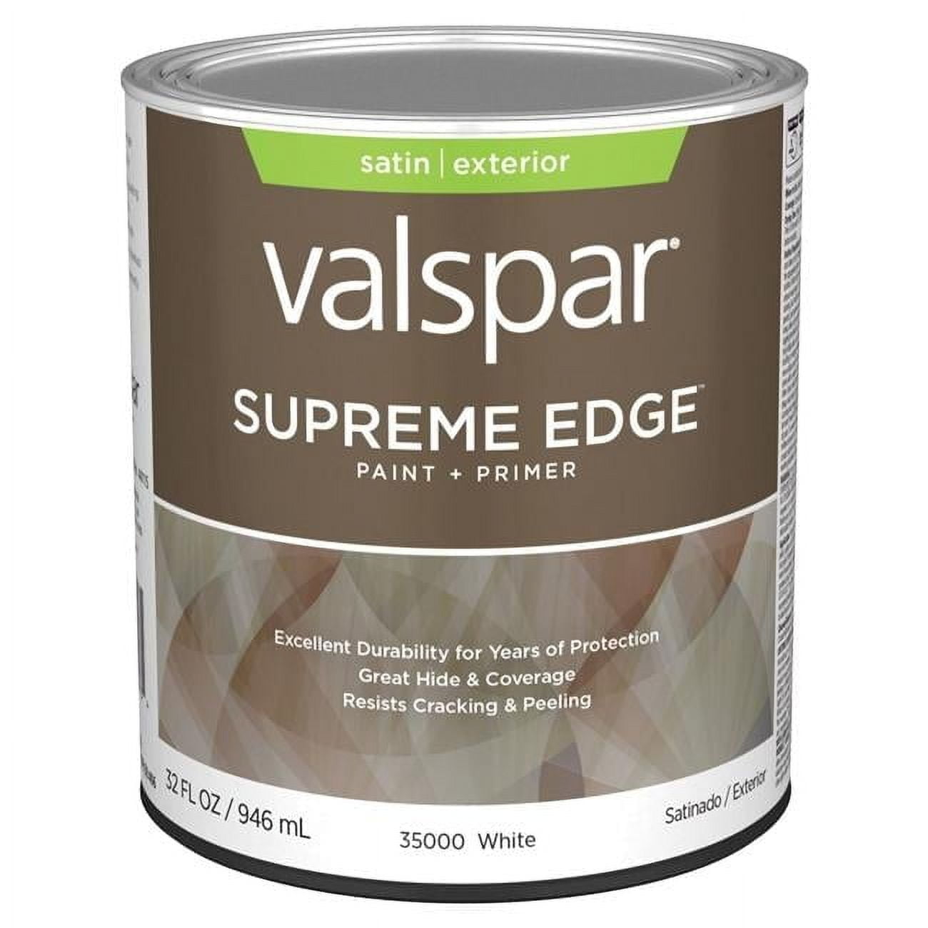 1 qt. Supreme Acrylic Latex House Trim Paint & Primer, Satin & White
