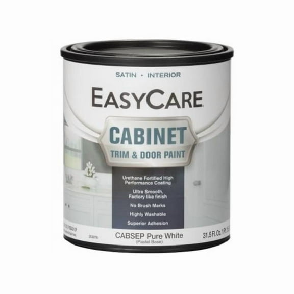 1 qt. White & Pastel Base Acrylic Polyurethane Cabinet Door & Trim Paint, Stain Finish