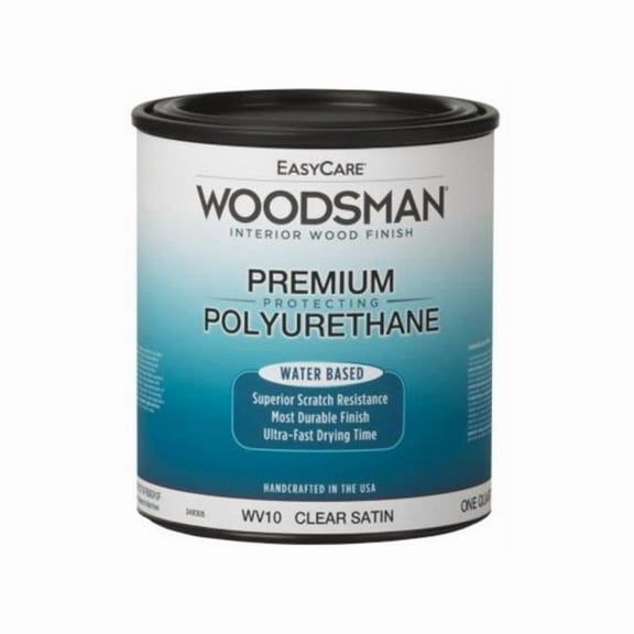 1 qt. Woodsman Fast Dry Protective Polyurethane Wood Finish Interior Water Base Stain, Clear