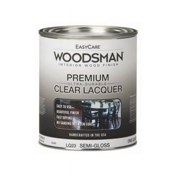1 qt. Woodsman Protective Finish Lacquer for Wood & Metal, Clear Semi-Gloss