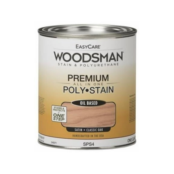 1 qt. Woodsman Stain & Polyurethane In One Oil-Base Stain, Classic Oak