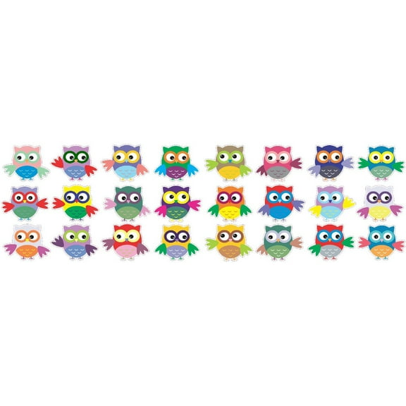 1" x 1" 24X Small Owls owl Vinyl Stickers Decals Owl Car Window Bumper Sticker Decal