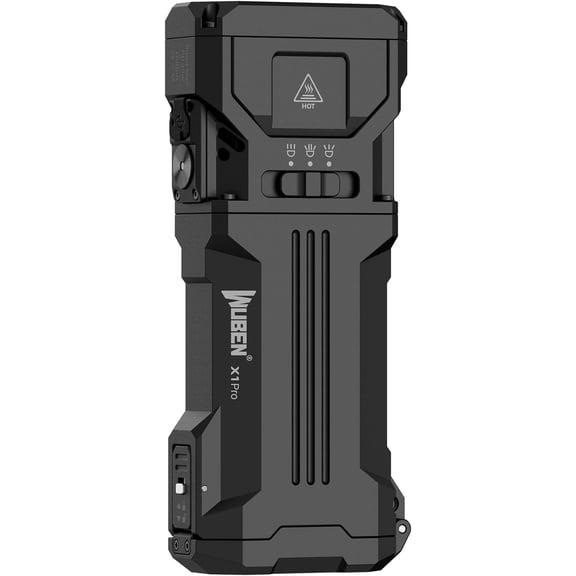 1 rechargeable flashlight high brightness, super bright flashlight 12,300 lumens, flat shape with spot floodlight strobe mode, 65 portable flashlight suitable for camping, emergencies, work
