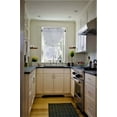 thumbnail image 1 of 1 rod pocket waterfall swag valance curtain with tassels beads for window, 1 of 2