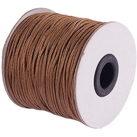 1 roll 100 Yards 1.5mm Camel Nylon Thread Brown Lift Shade Cord for Aluminum Blind String Windows Shades Rollers and Jewelry Craft Making
