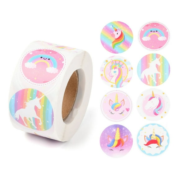 1 roll 8 styles Horse Paper Stickers Self Adhesive Roll Sticker Labels for Envelopes Mailers and Bags Flat Round Horse Pattern 2.5cm 500pcs/rollm