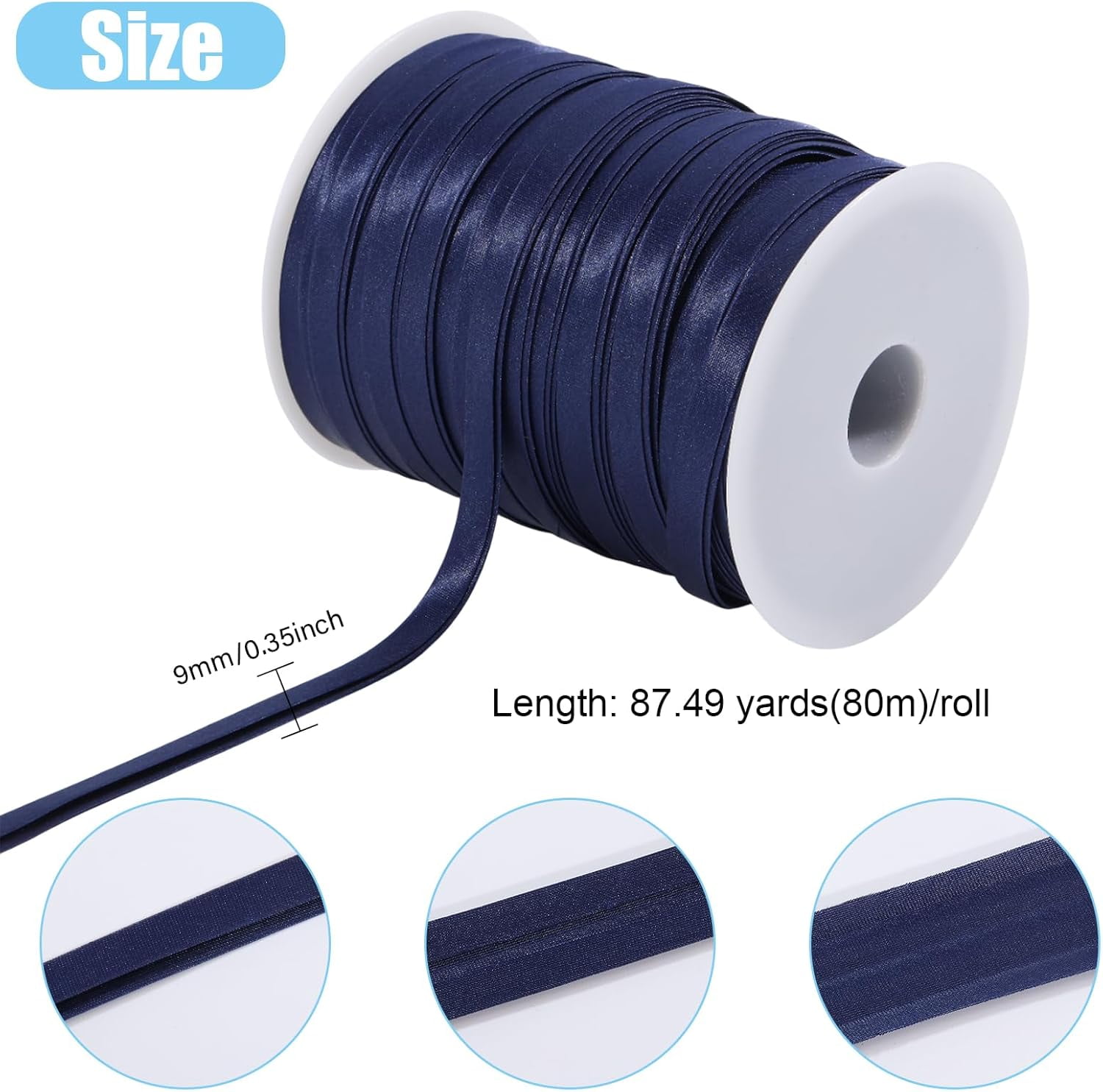 Garment Ribbon 1 roll 80M Satin Ribbon for Garment Accessories Cheongsam Decoration ...