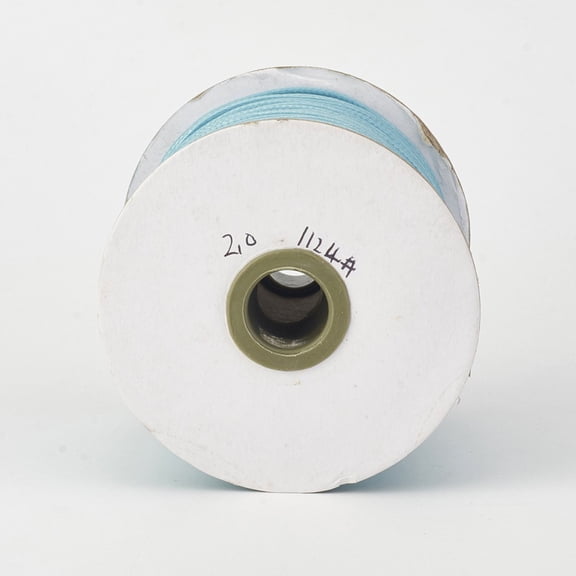 1 roll Eco-Friendly Korean Waxed Polyester Cord Cyan 1mm 169.51~174.98 Yards(155~160m)/Roll