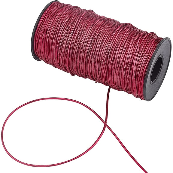 1 roll Golden Silk Elastic Thread with Latex Thread & Plastic Spool Purple 1.5mm 100m/roll