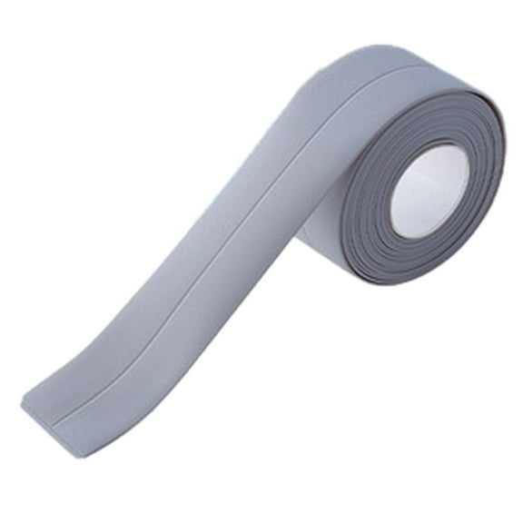 1 roll(Grey) Caulk Strip PVC Self Adhesive Sealing Tape,Decorative Sealant Trim Waterproof Edge Protector