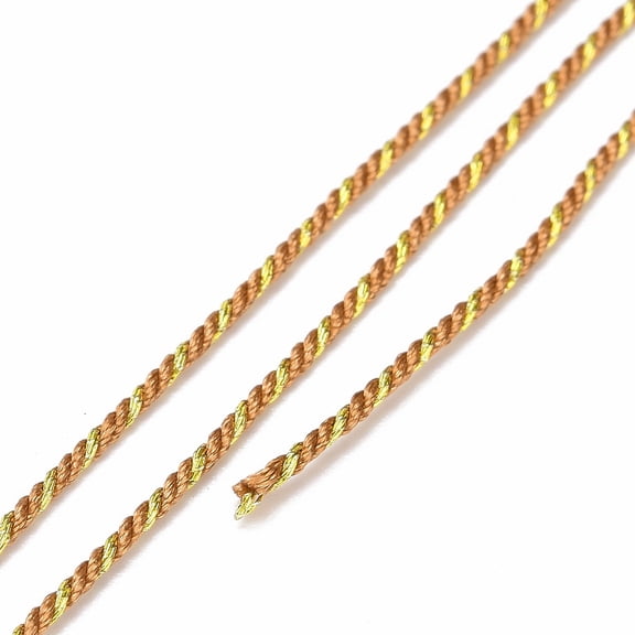 1 roll Polycotton Filigree Cord Rope with Plastic Reel for Wall Hanging Crafts Gift Wrapping Peru 1mm 32.81 Yards(30m)/Roll