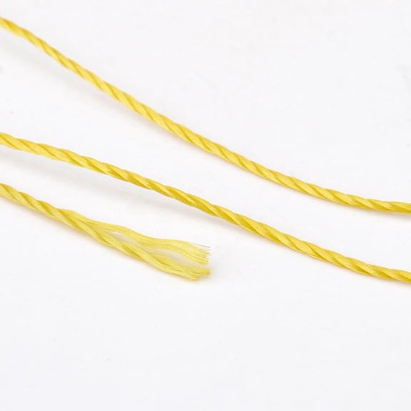 1 roll Polyester Thread for Custom Woven Jewelry Making golden 0.2mm 1000m/roll