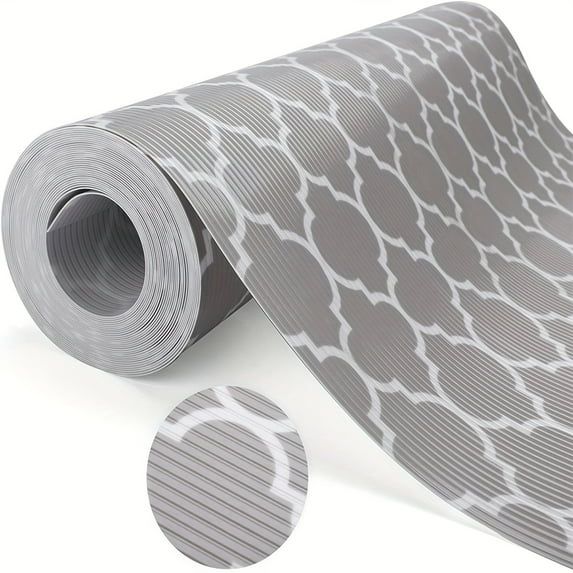 1 roll Waterproof and Durable Non-Adhesive Shelf Liner for Refrigerator, Fridge Table Place Mat, Kitchen and Drawer Liners - Perfect for Cupboard, Cabinet, and Drawer Organization - Home Decor and Ho