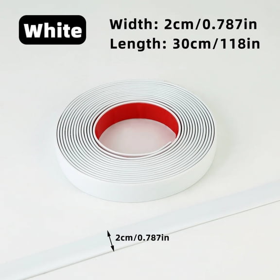 1 roll of 3 meters, wall decorative tape, 2cm wide type, European style self-adhesive light luxury decorative lines, PVC materia