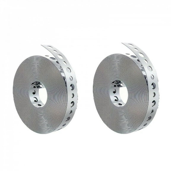 1 roll of galvanized steel tape, pre-punched multi-slot metal tape for pipe support and sheet metal work