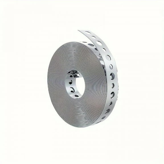 1 roll of galvanized steel tape, pre-punched multi-slot metal tape for pipe support and sheet metal work