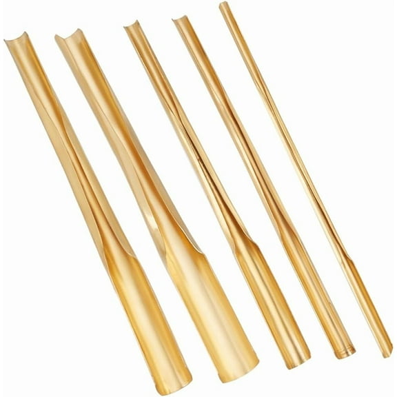 1 set 1 set Brass Craft Hole Punch for Ceramics Flower Pot Golden 11.7x0.4x0.3cm