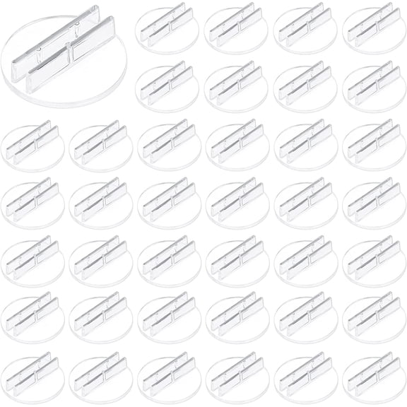 1 set 100 pcs Game Card Stands Translucent Props Paper Board Card Stands Plastic Card Holder Business Card Holder for Business Cards Price Tags Menus